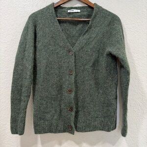 Pacas Women’s Cardigan Alpaca Merino Wool Size Large